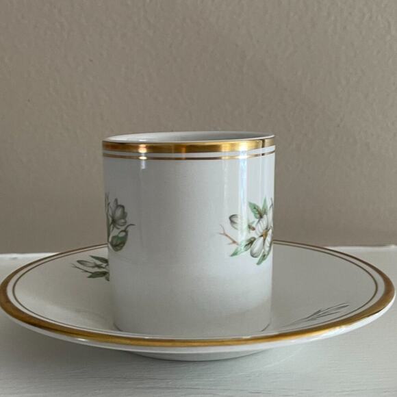 VTG Staffordshire Ambassador, Demitasse / Espresso Cup & Saucer, Dogwood, Floral - Picture 4 of 8